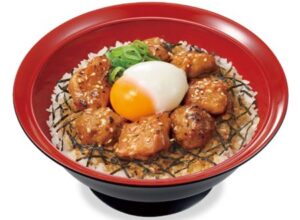 すき家「おんたま炭火やきとり丼」