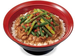 すき家「ニンニクの芽牛カルビ焼肉丼」