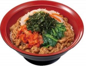 すき家「黒ビビンバ牛丼」